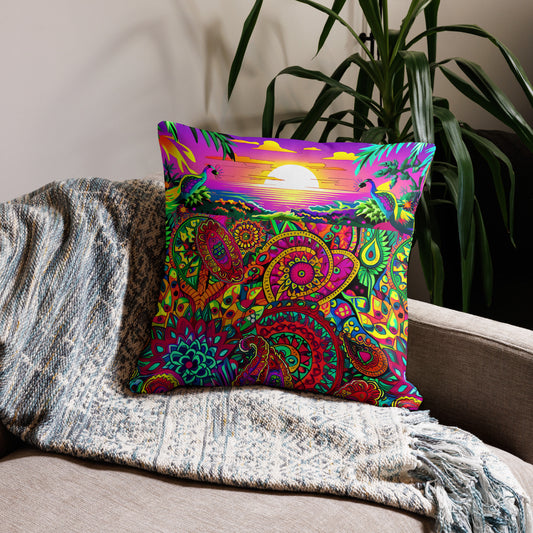 Tropical Serenity - Premium Pillow