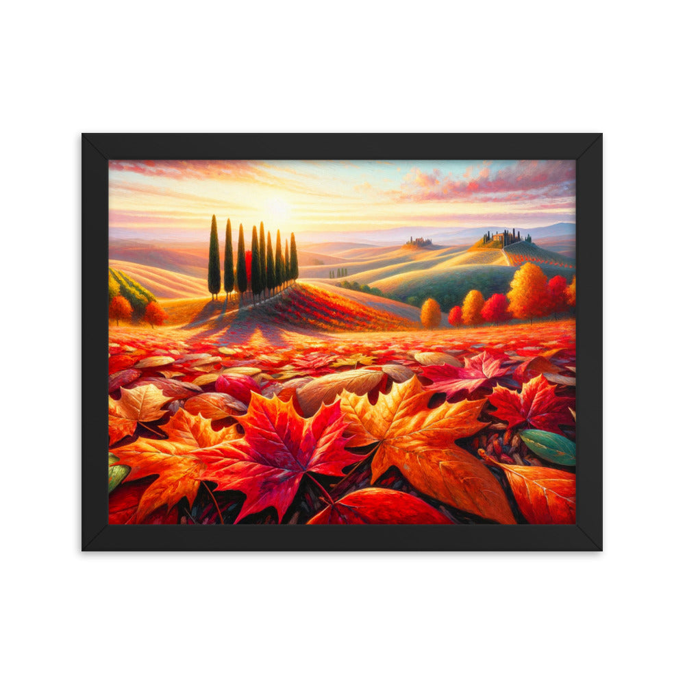 Autumn's Embrace - HQ Framed Poster