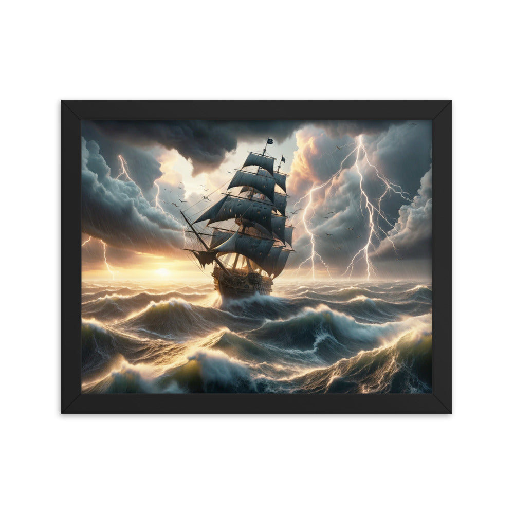 The Lost Ship - HQ Framed Poster