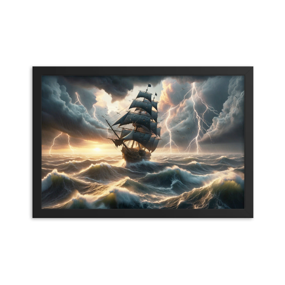 The Lost Ship - HQ Framed Poster