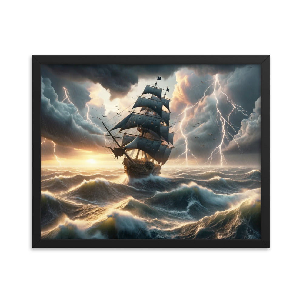 The Lost Ship - HQ Framed Poster