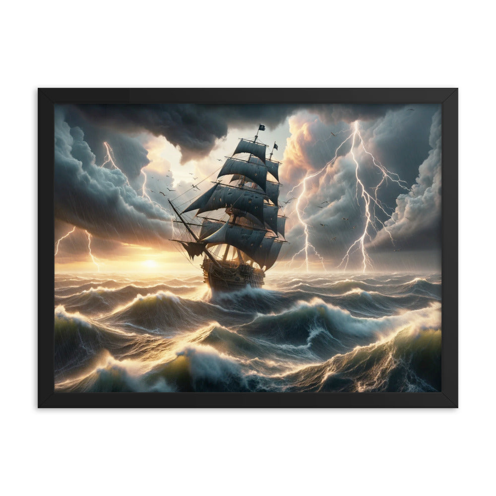 The Lost Ship - HQ Framed Poster