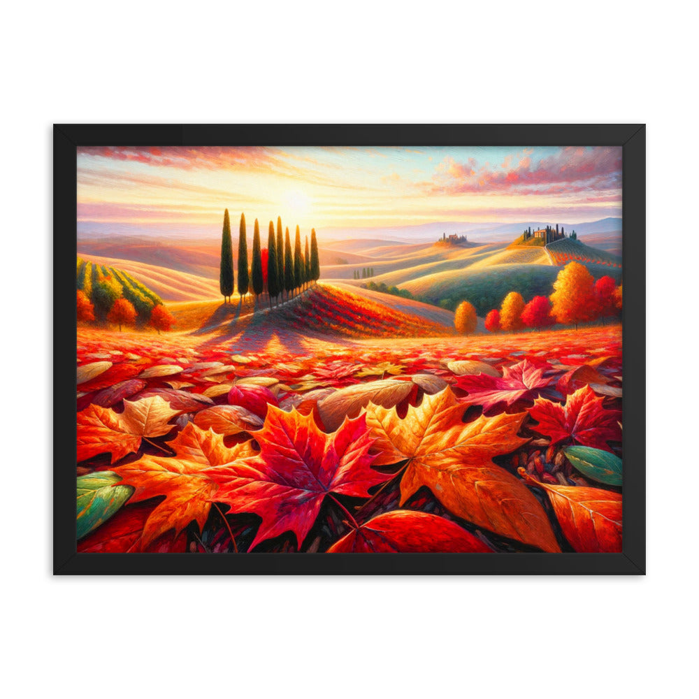 Autumn's Embrace - HQ Framed Poster