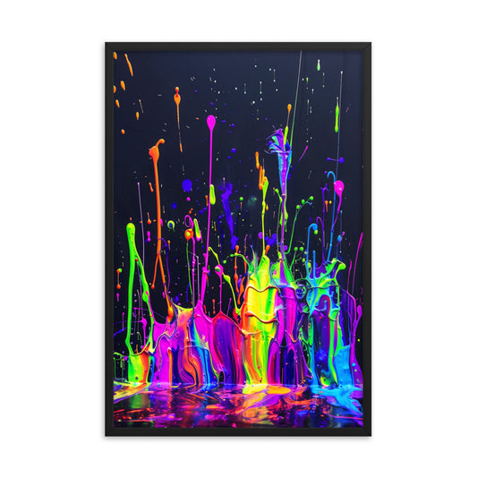 Chromatic Eruption - HQ Framed Poster