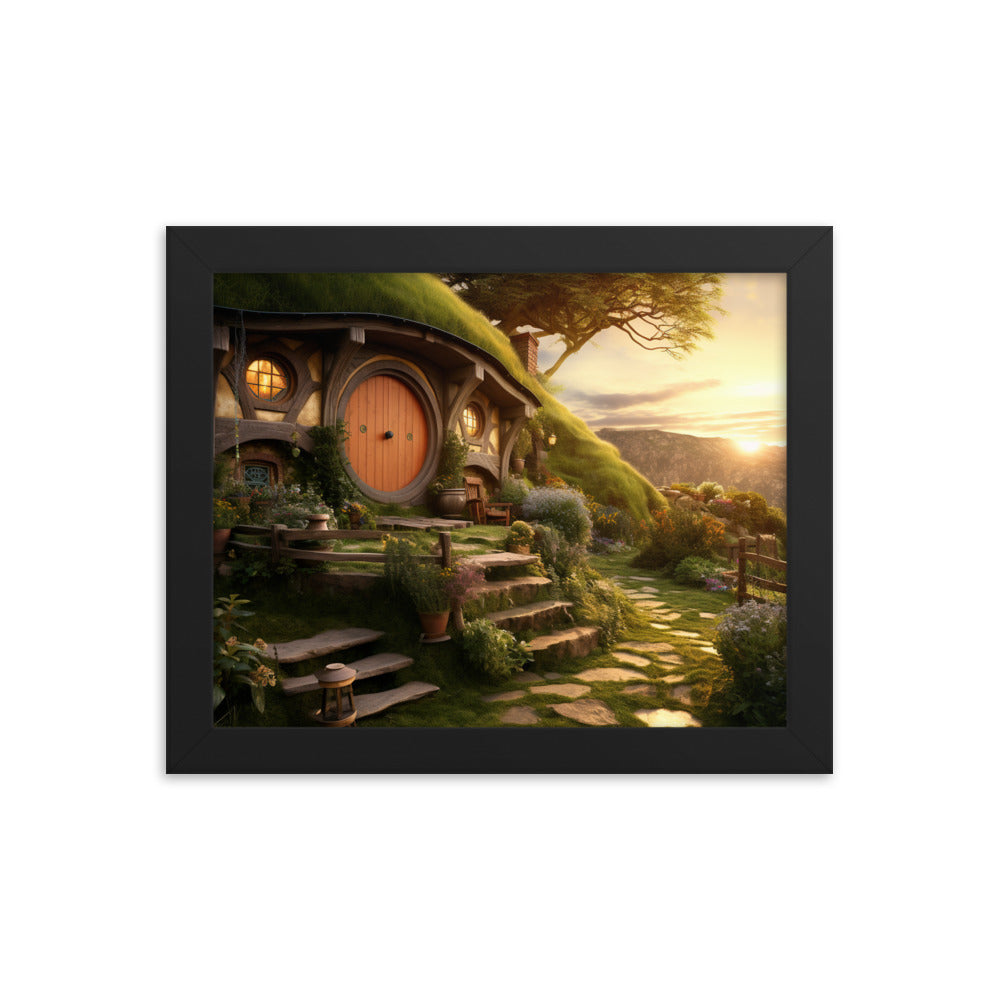 Dusk Over The Shire - HQ Framed Poster