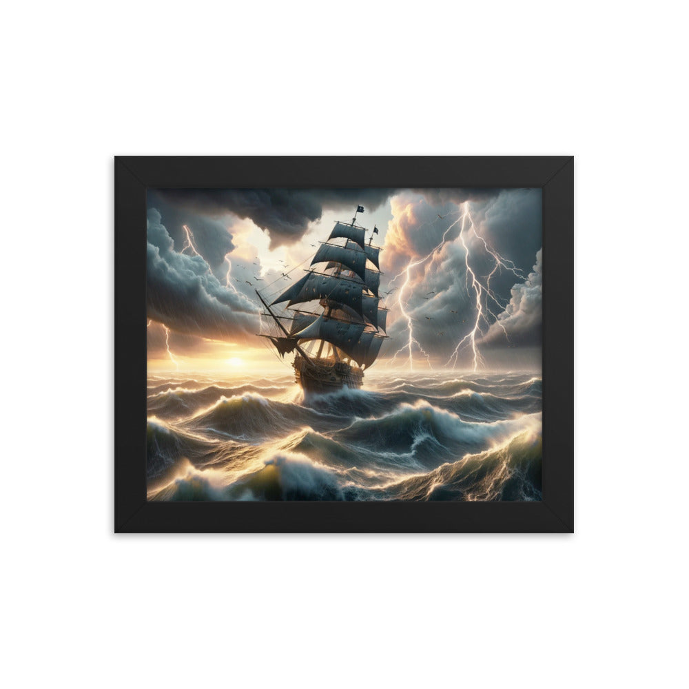 The Lost Ship - HQ Framed Poster