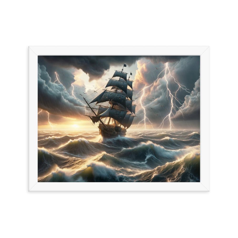 The Lost Ship - HQ Framed Poster