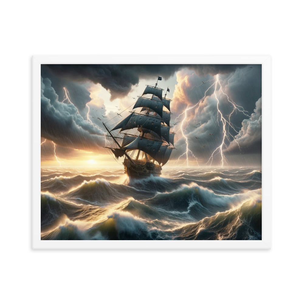 The Lost Ship - HQ Framed Poster