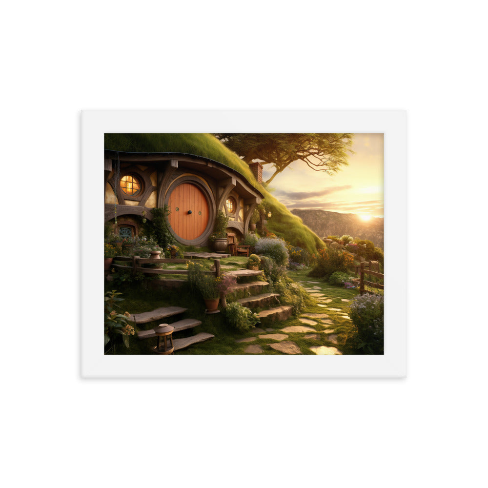 Dusk Over The Shire - HQ Framed Poster