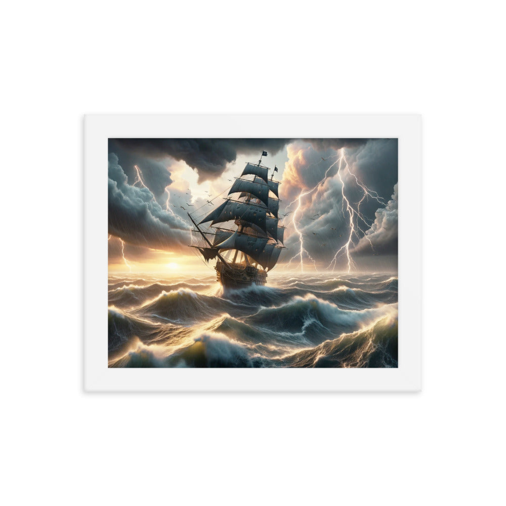 The Lost Ship - HQ Framed Poster