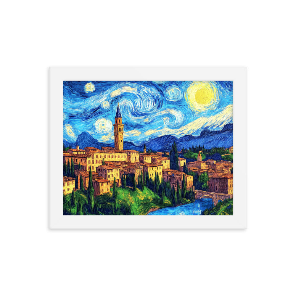 Tuscany city - HQ Framed poster