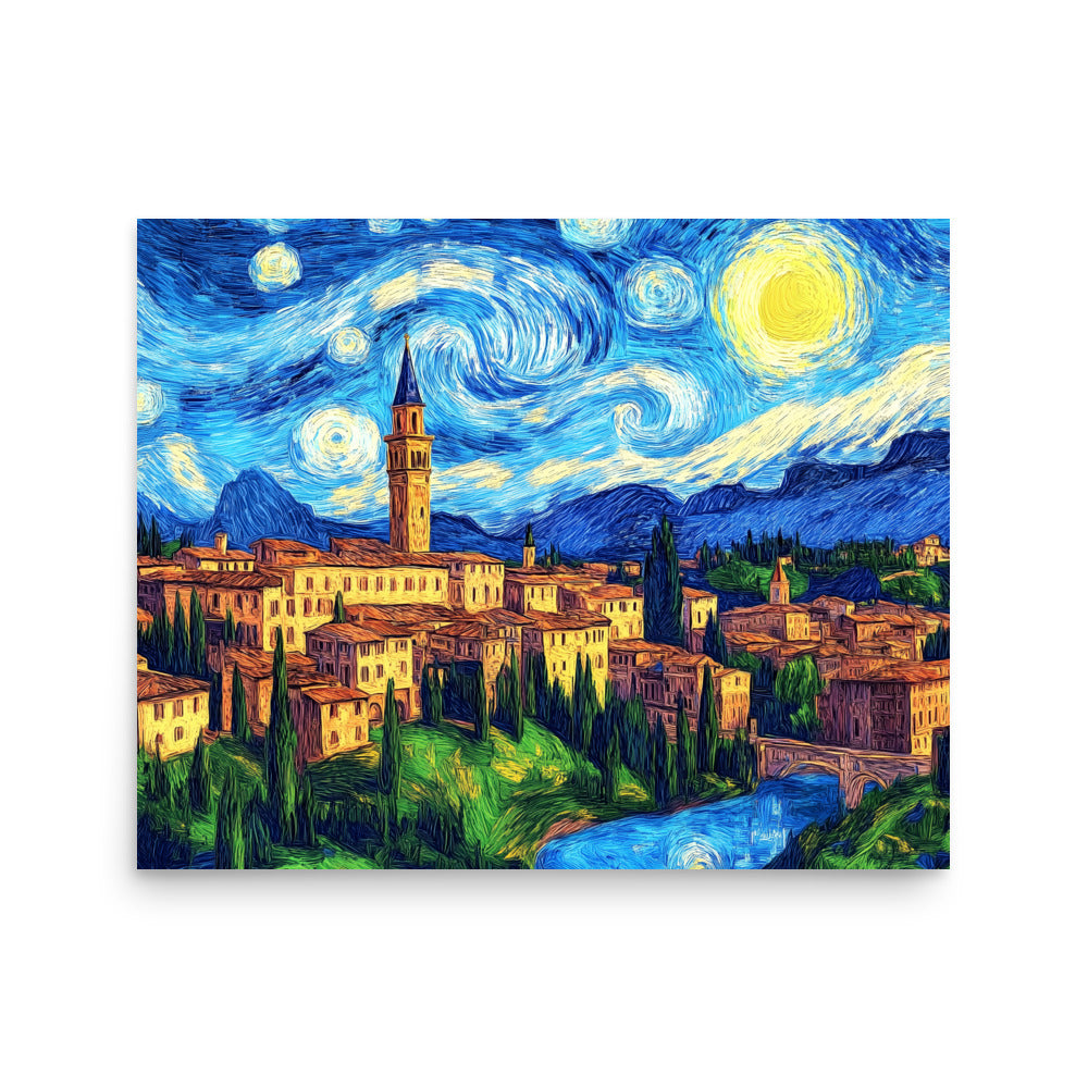 Tuscany city - HQ Matte Poster