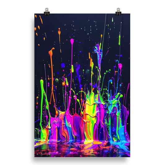 Chromatic Eruption - HQ Matte Poster