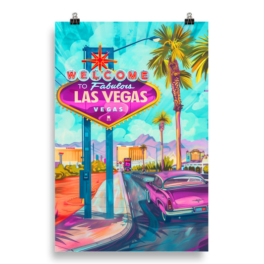 Welcome to Vegas - HQ Matte Poster