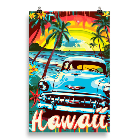 Tropical Retro Bliss - HQ Matte Poster