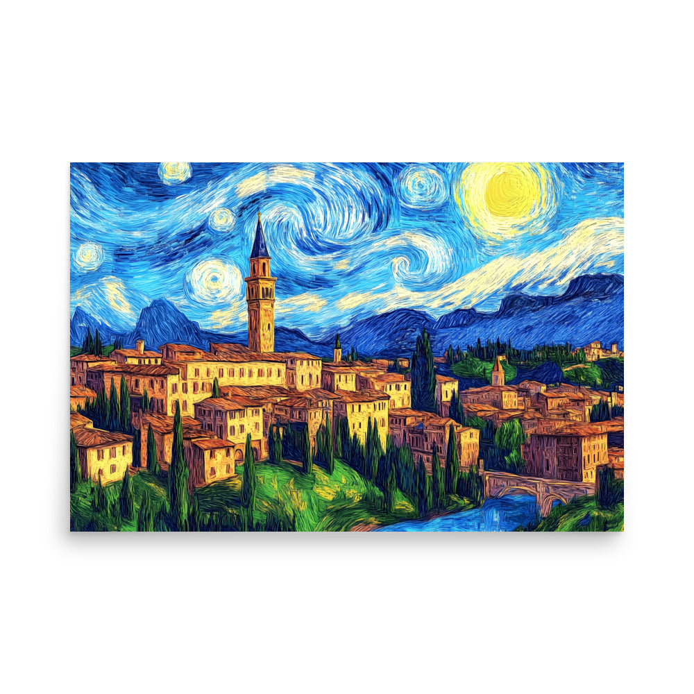 Tuscany city - HQ Matte Poster