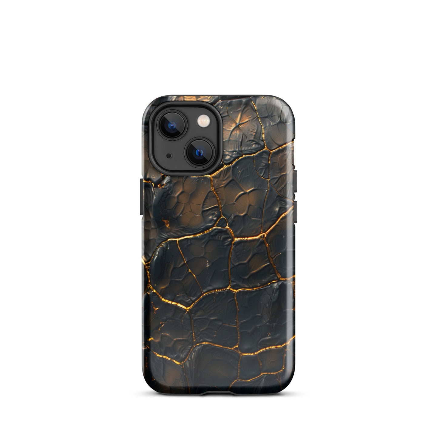 Black and Gold Croco - Tough Case for iPhone®