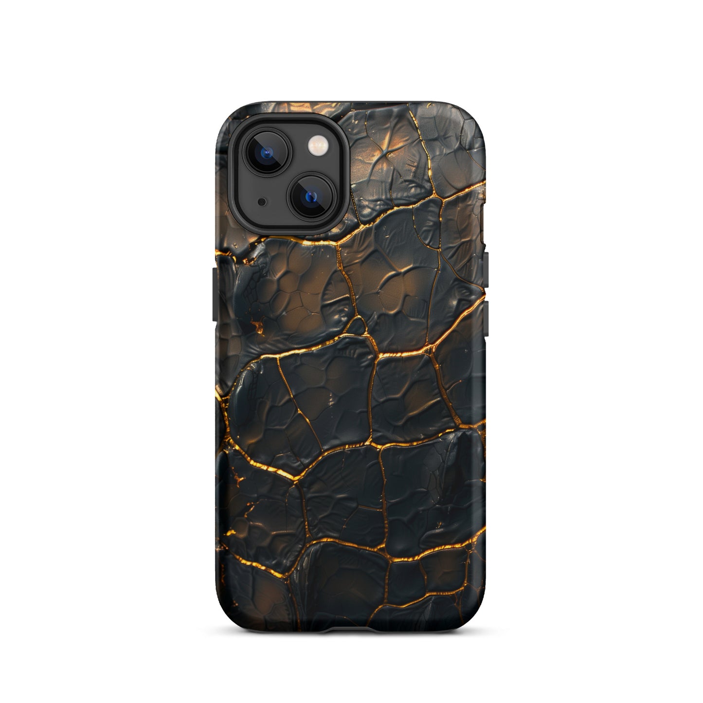 Black and Gold Croco - Tough Case for iPhone®