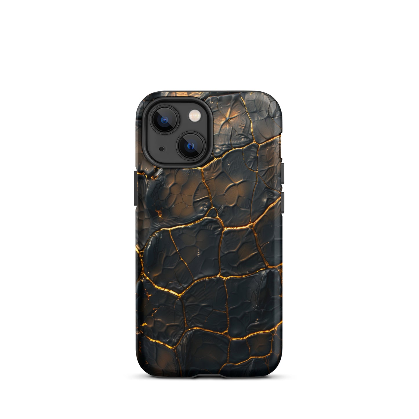 Black and Gold Croco - Tough Case for iPhone®