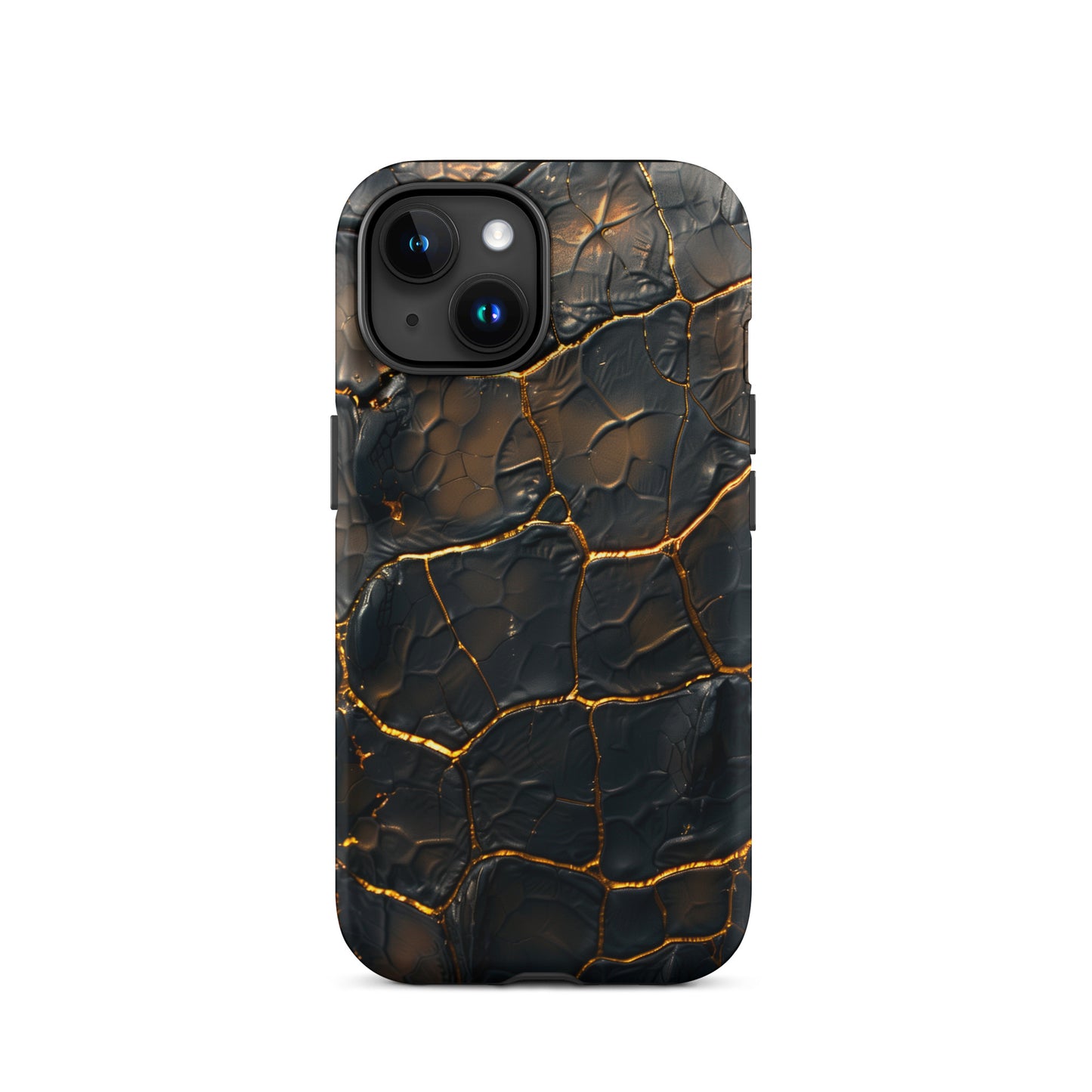 Black and Gold Croco - Tough Case for iPhone®